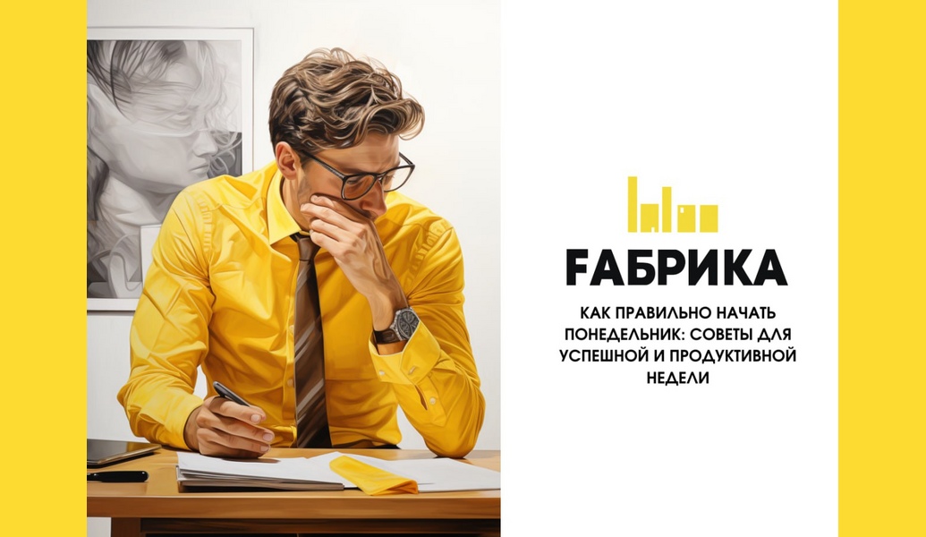 Наступает новый понедельник, и мы начинаем еще одну неделю в нашем насыщенном графике. Каждый из нас сталкивался с трудностями начала новой недели, когда предстоит быстро войти в рабочий ритм и настроиться на продуктивную работу. Сегодня мы хотим поделиться с вами несколькими советами о том, как успешно начать понедельник, чтобы неделя прошла на высоком уровне. 1. Планирование: заранее составьте план на неделю, разбив его на дни и задачи. Это поможет вам лучше организовать свое время и сосредоточиться на важных делах.2. Утренняя рутина: Продумайте свою утреннюю рутину так, чтобы она включала в себя все необходимые действия для начала рабочего дня. Начните с зарядки, завтрака и чтения новостей или любимой книги.3. Физическая активность: не забывайте о физической активности! Легкая утренняя зарядка поможет привести мысли в порядок и зарядиться энергией для продуктивного дня.4. Создайте благоприятную атмосферу: уделите внимание своему рабочему месту, чтобы оно было комфортным и уютным. Убедитесь, что у вас есть все необходимое для работы.5. Фокусируйтесь на позитиве: Настройтесь на позитивный лад и помните, что каждый день приносит новые возможности. Не думайте о трудностях, сосредоточьтесь на том, что вас вдохновляет и мотивирует.6. Будьте благодарны: Заведите привычку благодарить себя за все, что вы сделали за предыдущий день. Это поможет не только поднять настроение, но и укрепить самооценку.7. Начинайте с малого: постепенно входите в рабочий ритм, выполняя сначала самые легкие и приятные дела. Таким образом, вы сможете плавно перейти к более сложным задачам.8.Проводите перерывы: не забывайте делать перерывы в течение дня, чтобы отдохнуть и размяться. Это позволит сохранить энергию и внимание до конца рабочего дня.9. Подводите итоги дня: в конце дня подведите итоги своей работы, проанализируйте свои успехи и неудачи. Определите, что можно улучшить, и составьте список задач на следующий день.Начните свой понедельник правильно и наслаждайтесь продуктивной рабочей неделей! Помните, что успех – это не что-то далекое и недостижимое, а результат ваших усилий. Удачи вам и пусть каждый понедельник будет началом новых свершений!