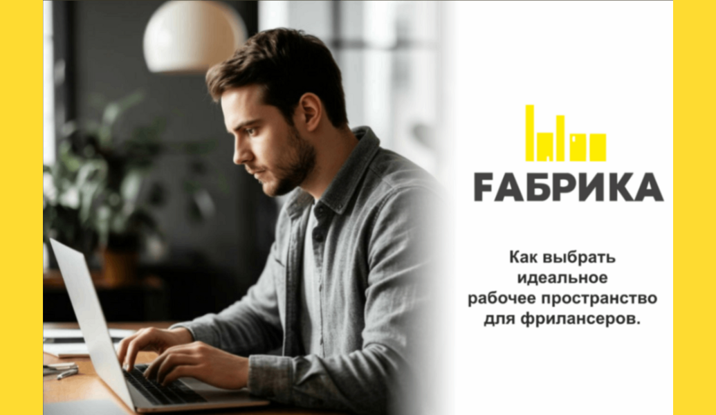  Фриланс &mdash; это свобода, но правильное рабочее пространство играет ключевую роль в вашей продуктивности и креативности! Вот несколько советов, как выбрать идеальное место для работы: &nbsp; Удобное расположение&nbsp;Выбирайте пространство, которое удобно добираться. Близость к кафе, паркам и общественному транспорту создаст комфортные условия для работы и отдыха. &nbsp; Освещение и атмосфера&nbsp;Панорамные окна с естественным светом сделают ваше рабочее место более вдохновляющим. Убедитесь, что в пространстве есть уютная атмосфера, которая поможет вам сосредоточиться. &nbsp; Инфраструктура и удобства&nbsp;Проверьте наличие Wi-Fi, зон для встреч и кухни. Наличие кофе и чая &mdash; приятный бонус для повышения продуктивности! &nbsp; Сообщество и Networking&nbsp;Работа в коворкинге или студии дает возможность познакомиться с другими фрилансерами и обменяться опытом. Это может стать источником новых идей и проектов! &nbsp; Гибкие условия аренды&nbsp;Ищите место с гибкими условиями аренды, чтобы вы могли адаптировать пространство под свои нужды, будь то краткосрочная аренда или долгосрочные решения. &nbsp; Не забывайте, что идеальное рабочее пространство &mdash; это не только о месте, но и о том, как оно вдохновляет вас на новые достижения! &nbsp;